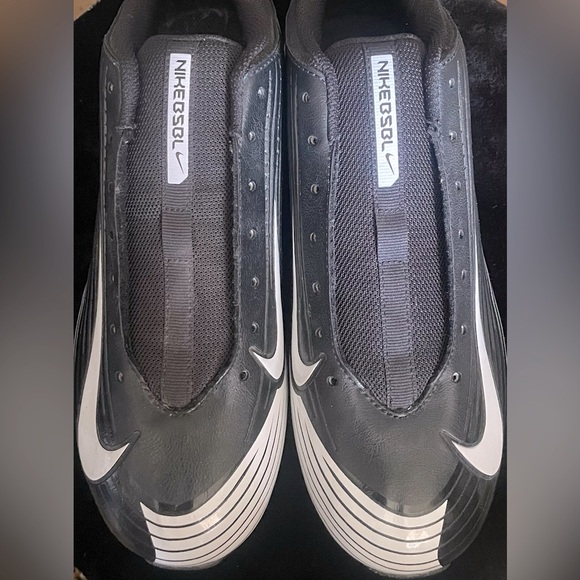 NIKE Vapor Cleats NEW Size 9.5 Black/White - Picture 4 of 5